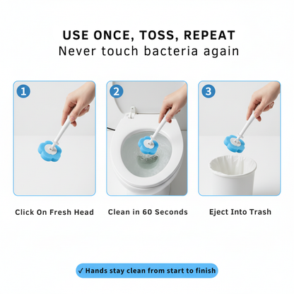FloraClean™ Disposable Toilet Brush